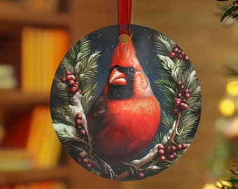 Cardinal Christmas Ornament, Christmas Ornament, Holiday Ornament, Cardinal Ornament, Cardinal Christmas Decor, Christmas Tree Decoration