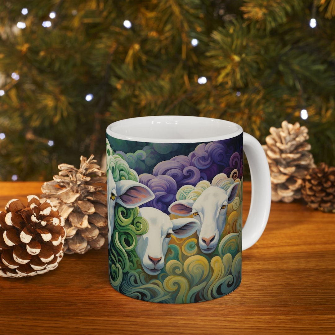 Sheep Mug, Sheep Lover Mug, Rancher Mug, Animal Lover Gift, Cute Sheep Mug, Gift for Sheep