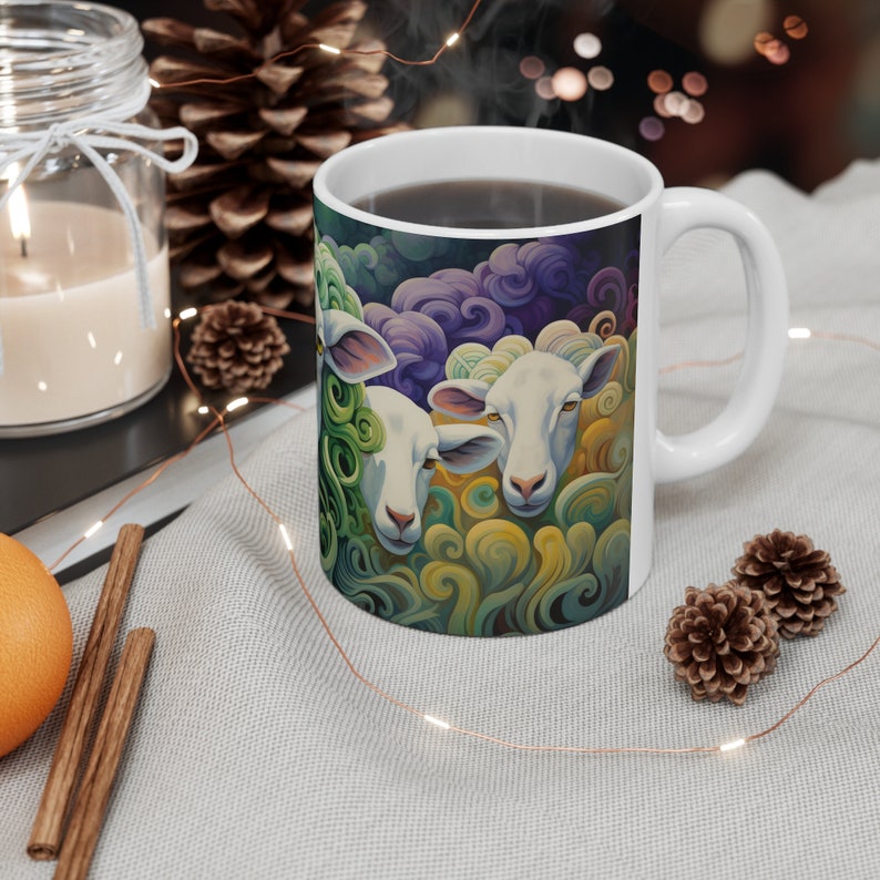 Sheep Mug, Sheep Lover Mug, Rancher Mug, Animal Lover Gift, Cute Sheep