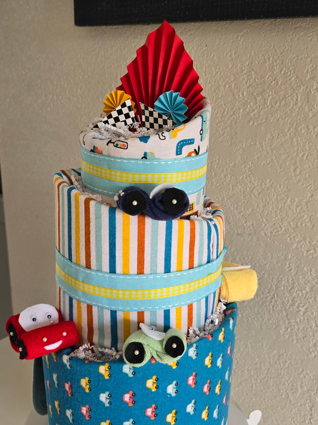 Winding Road Race Car Diaper Cake - Etsy