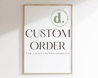Custom Order, Background Color Change, Message to Confirm then Purchase