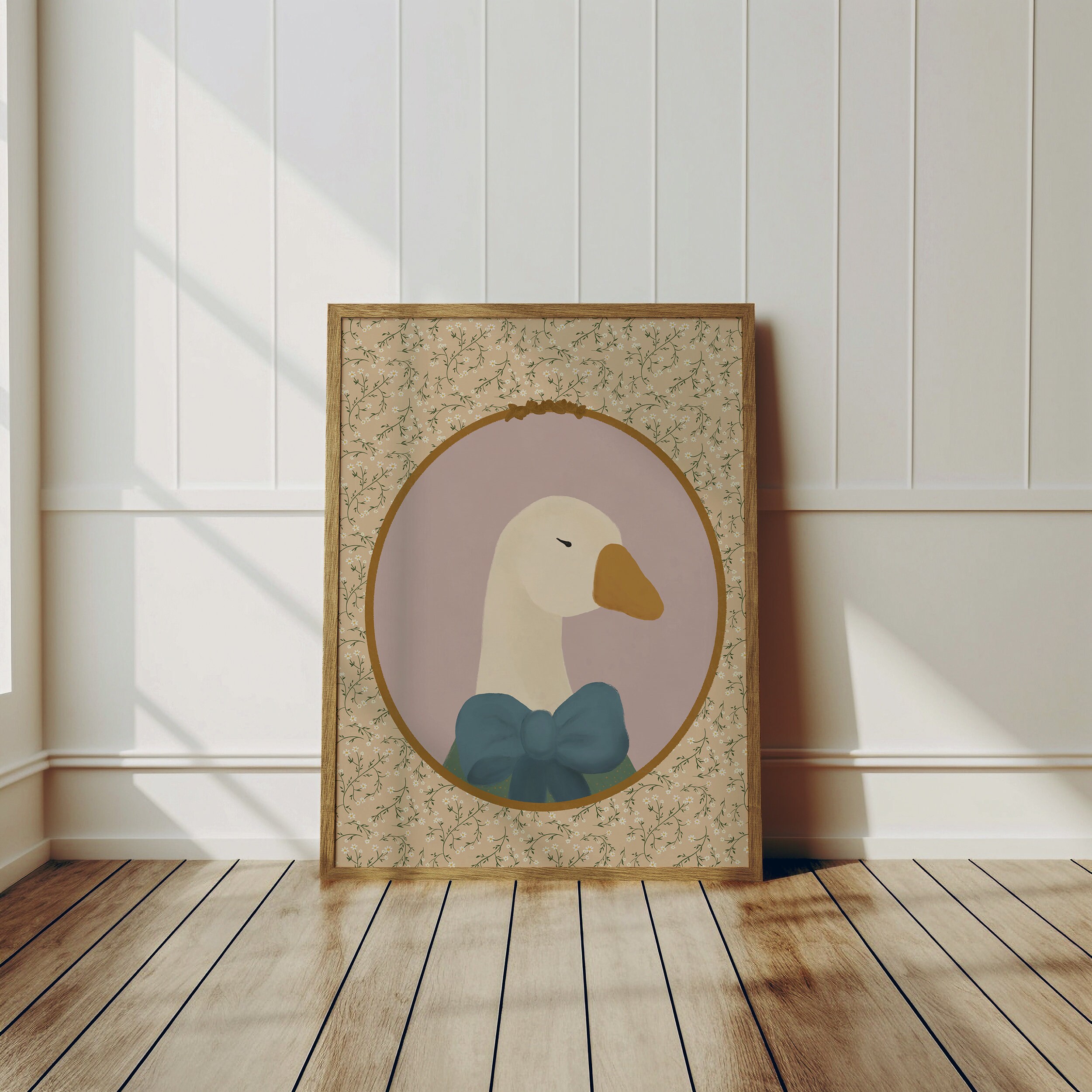 Mother Goose Print, Vintage Aesthetic Nursery, Abstract Vintage ...