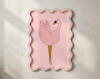 Swan Wall Art Ballet Girls Playroom Decor Teen Girl Wall Art Swan Wall Decor Ballerina Girl Art Ballet Nursery Art Girls Dance Decor Ballet