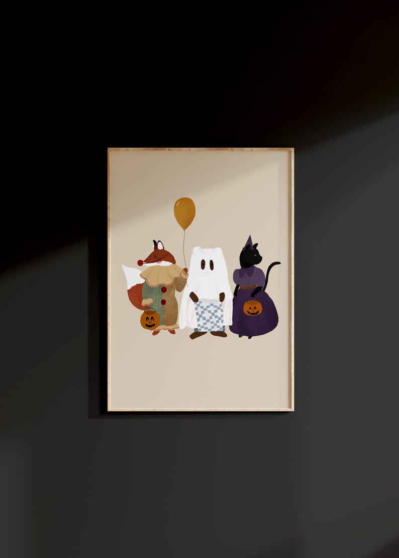Imprimible caprichoso para guardería de Halloween, linda impresión de fantasma, decoración de octubre, actividades de Halloween para guardería espeluznantes, linda pintura de fantasmas, truco o trato imagen 10