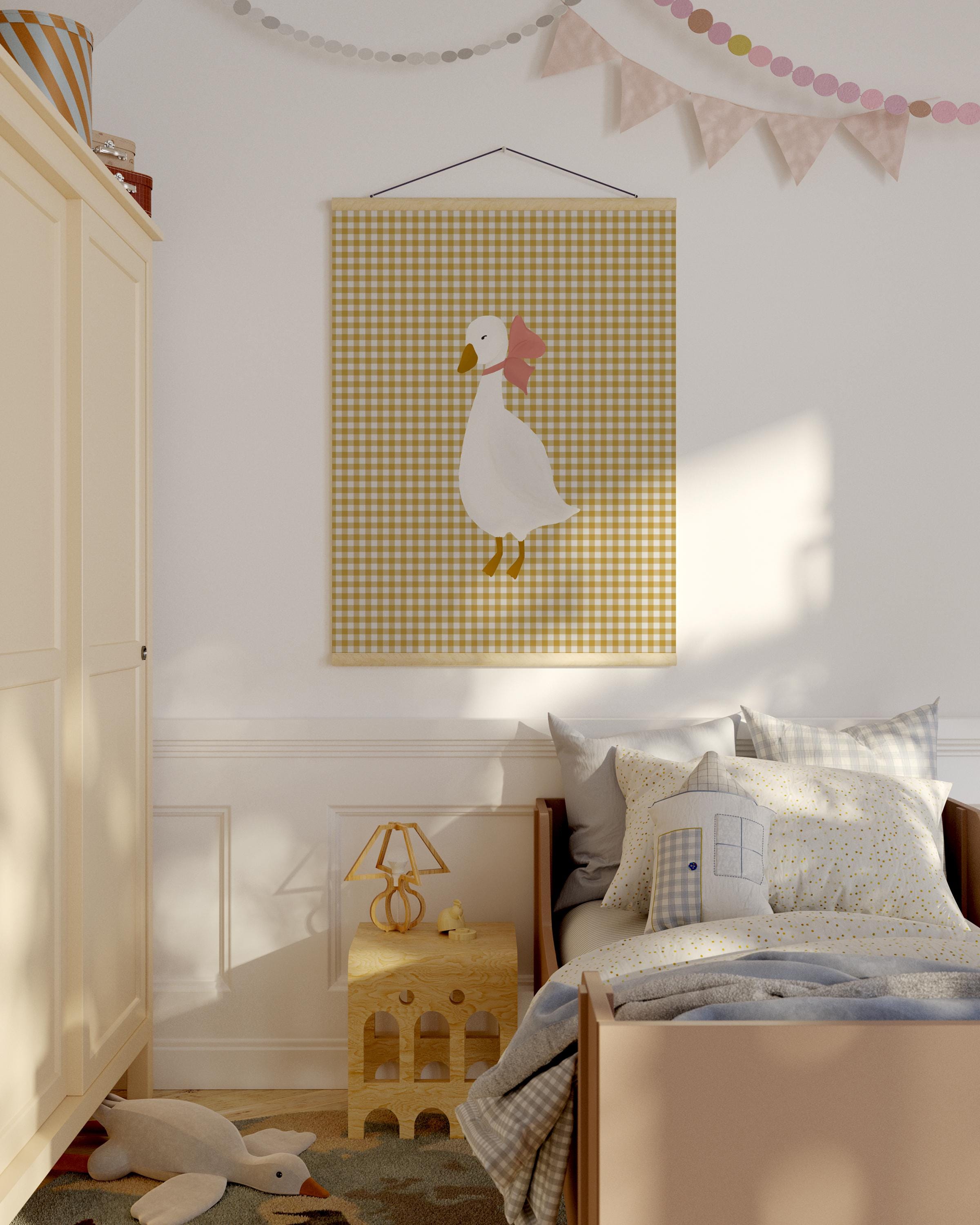 Girls Room Goose Wall Art Coquette Room Decor Cottagecore Nursery ...