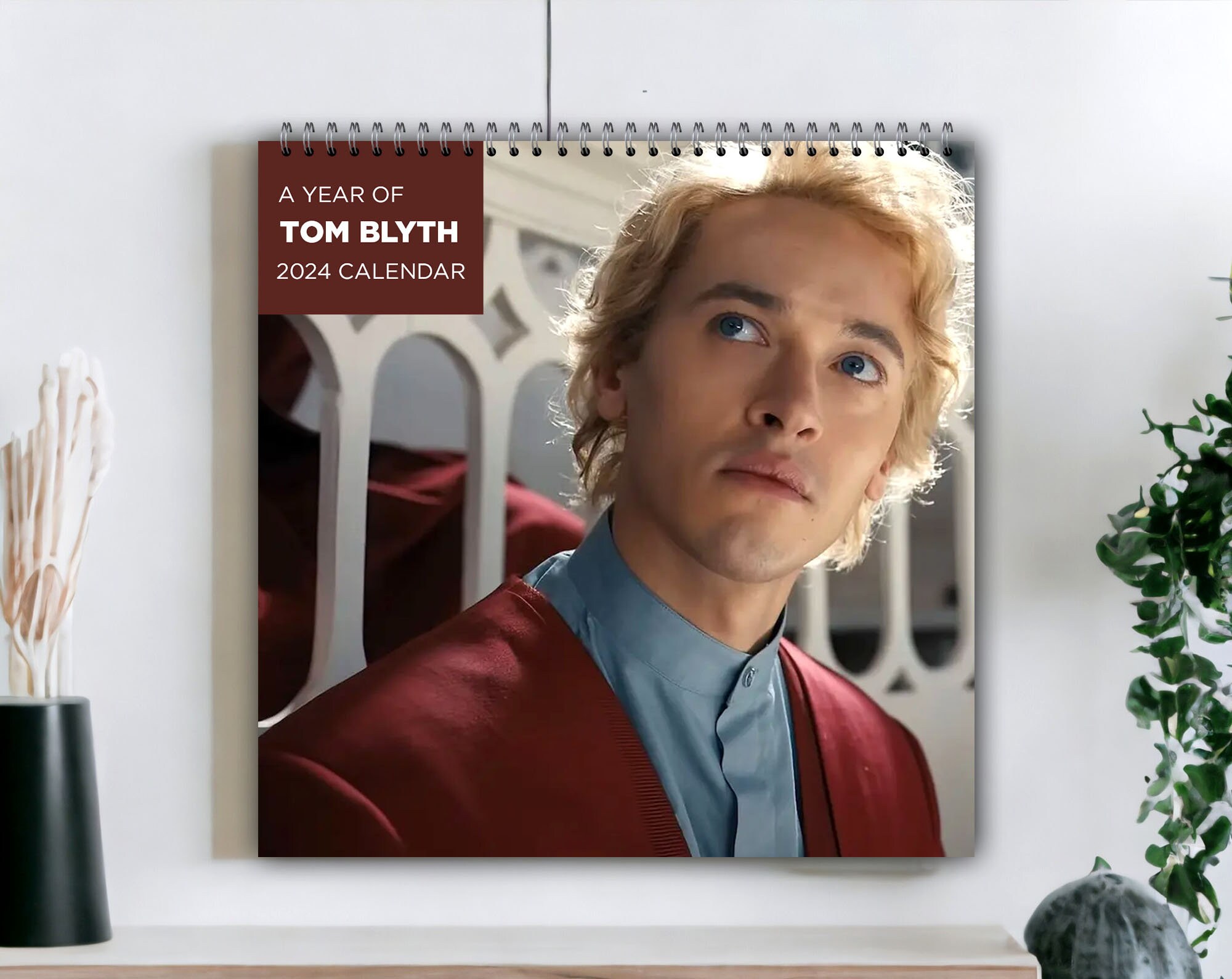 Tom 2024 calendar, Blyth 2024 wall calendar,Celebrity calendar 2024