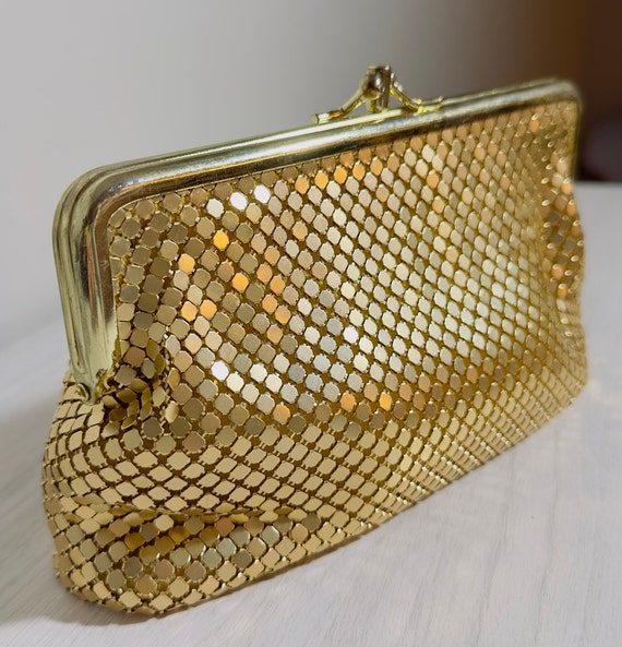 1990s Gold Mesh Chainmail Clutch Vintage