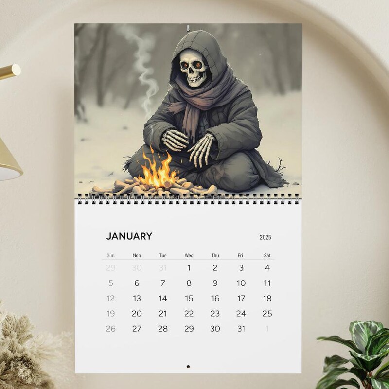 2025 Calendar Surreal Etsy