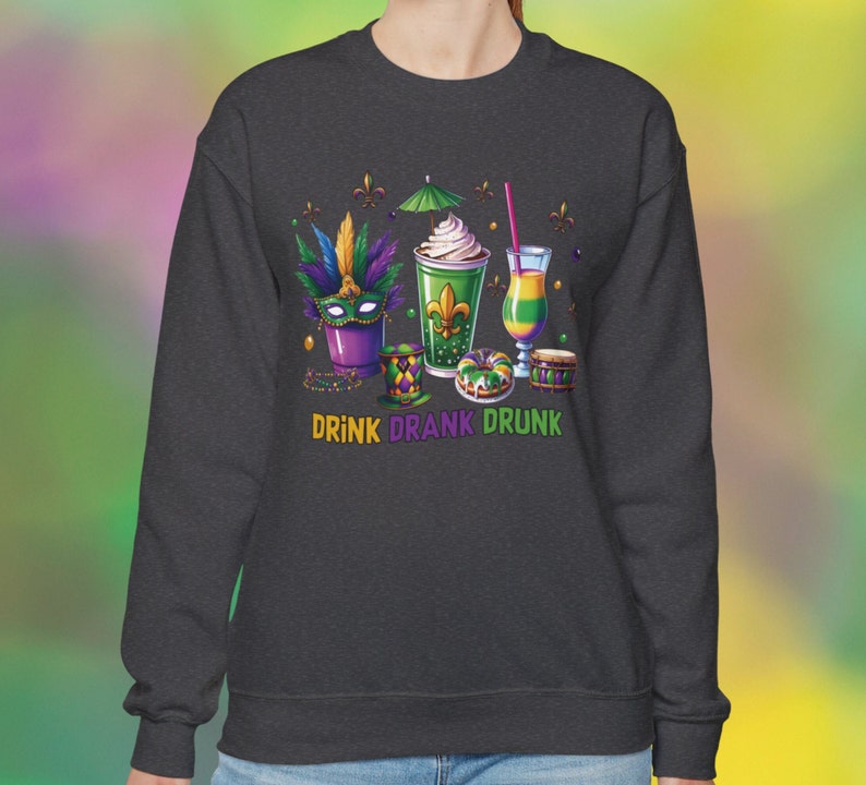 Mardi Gras Death Investigator Sweatshirt Valentine Medical Examiner