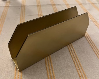 Large Brass Napkin Holder