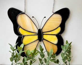 Butterfly Stained Glass Suncatcher•Window Decoration