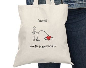 Cowgirl Einkaufstasche, Cowgirl inspiriert County Chic Tote, Einkaufstasche für Western Themen für Cowgirls, Cowgirl mit Lasso Design, Rodeo Tote