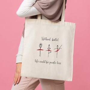  BALLET キャンバスバッグ New York City Ballerina Tote Bag, Retro Ballet Dancer Gift