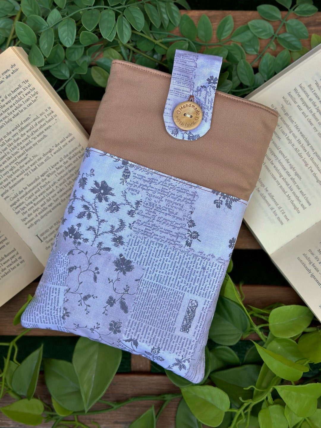Paper Print Book Sleeve, Kindle Sleeve, Ereader Sleeve, Bible Cover ...
