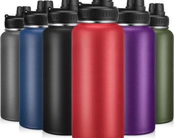 Personalisierte Edelstahl 32 Unzen Wasserflasche, kostenlose individuelle Gravur verfügbar