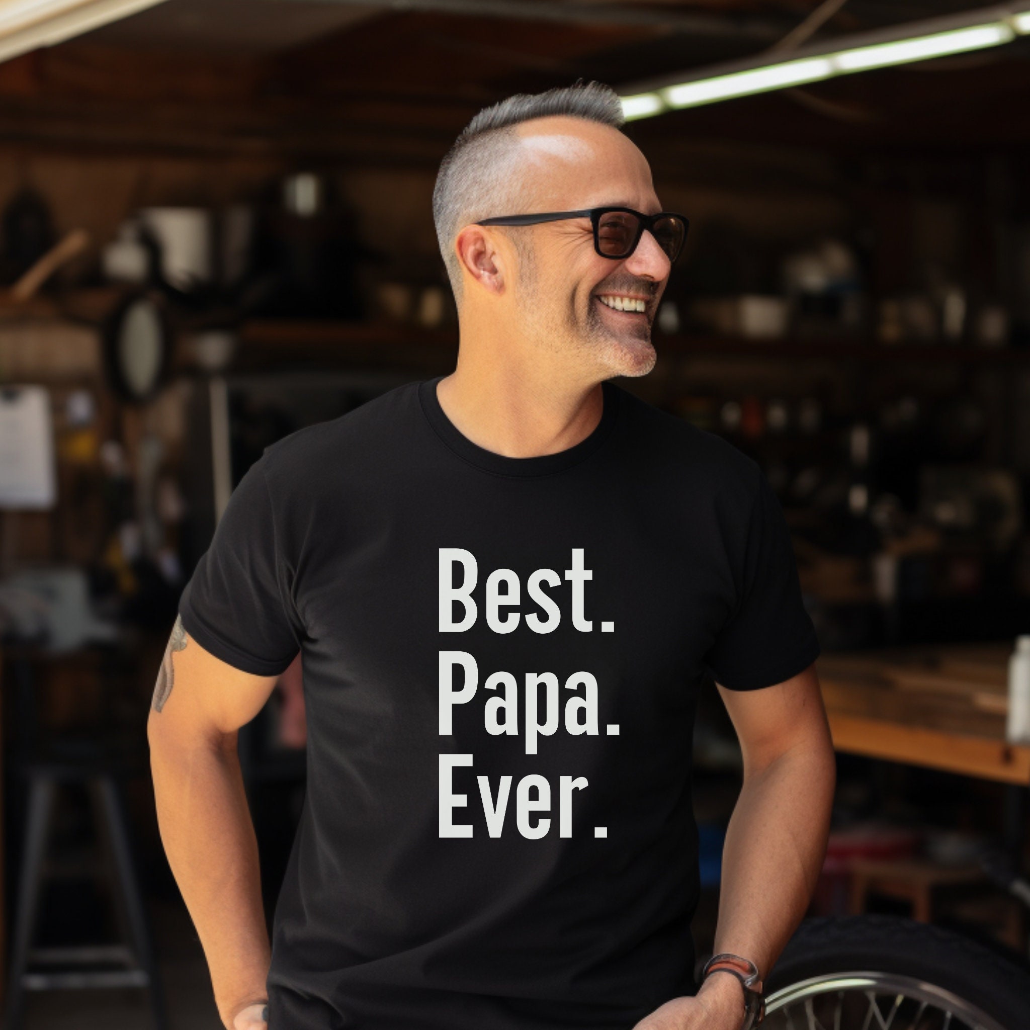 Best Papa Ever - Personalized Custom Long Sleeve T-shirt main image 1
