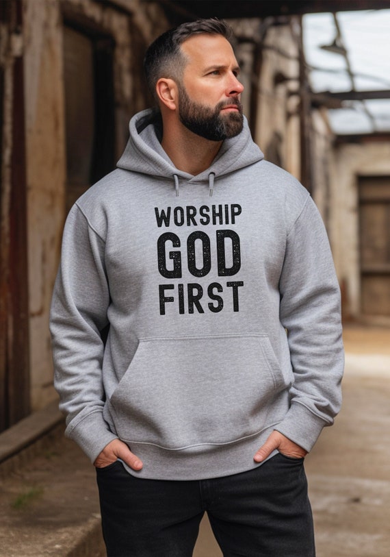 God First Hoodie Religious Christian Sweatshirt God First Hoodie Religious Christian Sweatshirt