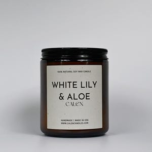 100% Natural Soy Wax Candle Phthalate-Free Non-Toxic Calen Candles