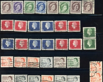 Queen Elizabeth II, Canada stamps lot 9078