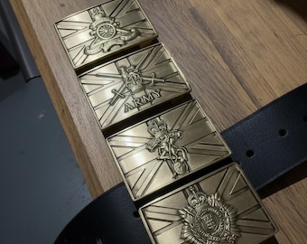 British Military Solid Brass Belt Buckles
