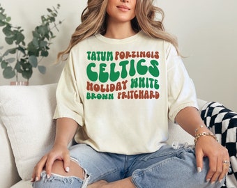 Boston Celtics Legends Tribute Comfort Colors Unisex T-shirt for adults and Teens, Team Spirit, Celtics fan gift, NBA fan, Basketball fan