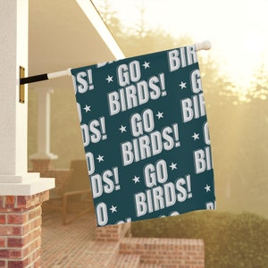 Philadelphia Eagles gehen Vögel! Garten Girlande Strapazierfähige Poly Popeline Canvas | Doppelseitig, 2 Größen | Ideales Geschenk für Adler Fan Bild 4