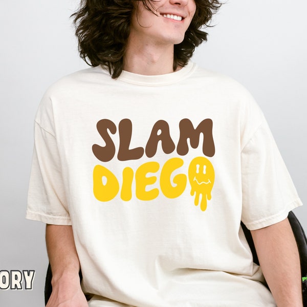 Slam Diego Comfort Colors Unisex T-shirt  Perfect for San Diego Padres Fans, team spirit, team mascot, baseball fans, MLB apparel