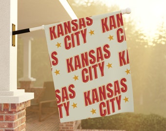Gartenflagge der Kansas City Chiefs | Doppelseitiges Banner aus Poly-Popeline