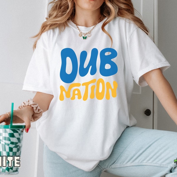 Dub Nation Comfort Colors Unisex T-shirt - Perfect for Golden State Warriors Fans and Basketball Enthusiasts