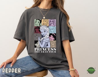 Princess Eras Tour Comfort Colors T-shirt, Disney trip shirt, Disney Girl trip shirt, Disney princess tour tee