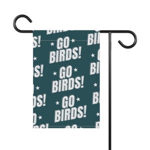 Philadelphia Eagles gehen Vögel! Garten Girlande Strapazierfähige Poly Popeline Canvas | Doppelseitig, 2 Größen | Ideales Geschenk für Adler Fan Bild 2