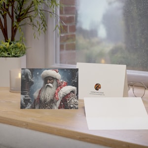 Epische schwarze Weihnachtsweihnachtskarten | Innen leer | Afroamerikanische Grußkarten | 1-50 Stück | 7x5 Größe | 4 Ausführungen | Umschläge enthalten