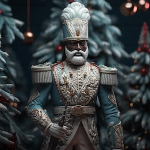 Black Christmas Nutcracker PNG, PNG Download for Holiday Crafts, African American Nutcracker, Black nutcracker clipart, Afrocentric, Xmas