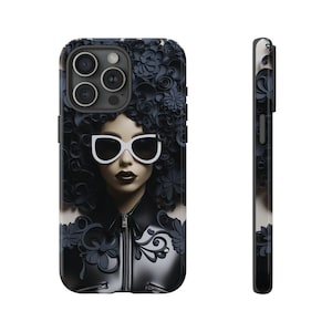 Black Boss Lady phone case, Black woman phone case, black beauty phone case, 3d phone case, black girl phone case, unique 3d phone case,afro