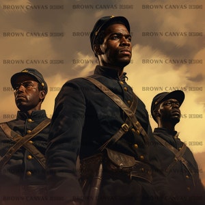 Civil War PNG, Black Soldiers, Black Civil War, Black Regiment, Black Infantry PNG, Black Vets png, Black Veterans Clipart, Veterans Day PNG