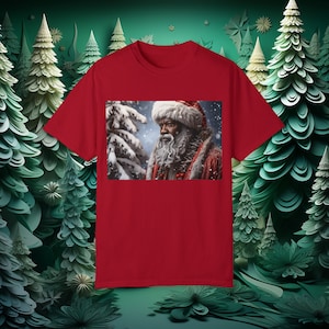Black Santa Tee, Black Santa Claus, African American Holiday, Black Christmas, African American Christmas,African American Tee,Black Holiday
