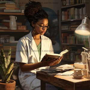 Black Woman Doctor PNG, African American Doctor, Black Nurse PNG, sublimation design download, Black Nurse Life, Scrub life png, Doctor png
