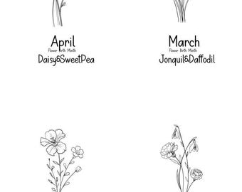 Birth Month Flowers bundle