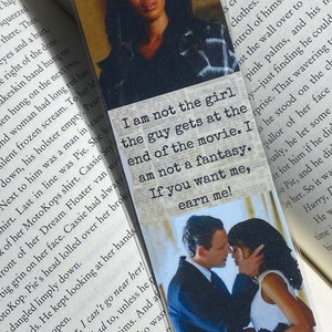 Scandal Inspired Bookmark// &quot;Earn Me&quot;// Character Quotes