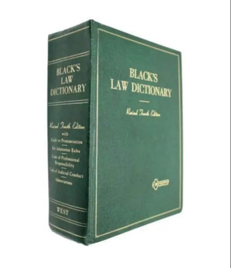 1972 Blacks Law Dictionary, Revised Fourth Edition, DIGITAL DOWNLOAD Henry Campbell Black, American and English Ancient and Modern image 1