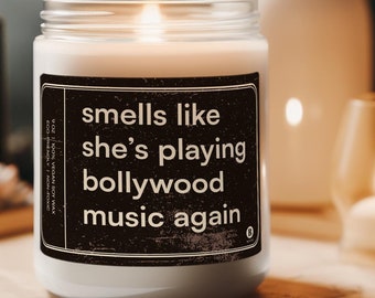Bollywood Candle Funny Gift | Vegan Candle with Essential Oils