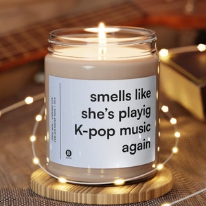 K-pop Candle Funny Gift | Vegan Candle with Essential Oils