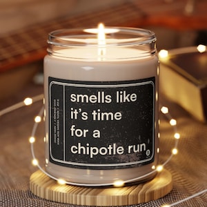 Chipotle Kerze Lustig Geschenk | Vegane Kerze mit Ätherischen Ölen