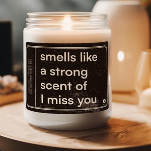 I Miss You Candle Gift For Any Relationship | Vegan Candle with Essential Oils