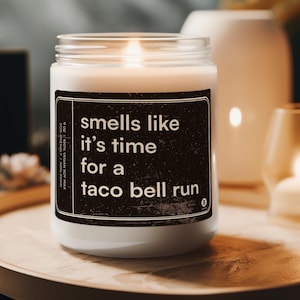 Taco Bell Candle Funny Gift | Vegan Candle with Essential Oils