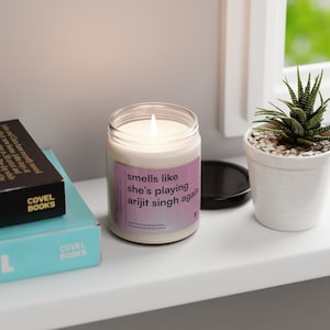 smells like she's playing arijit singh again soy eco-friendly candle