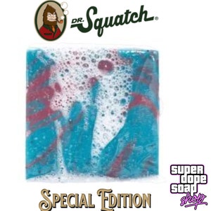 New Dr. Squatch SPIDER-MAN Spidey Suds Special edition Bar With Free Burlap Bag, Mini and Dr Squatch Sticker image 3