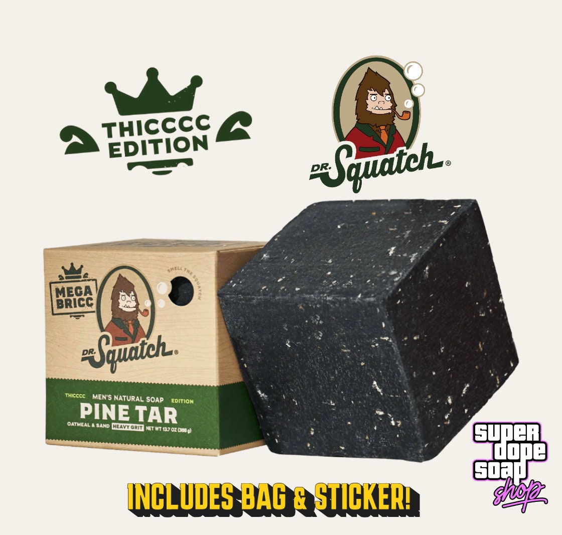 Dr. Squatch Snowy Pine Tar Limited Edition Soap- BRAND NEW