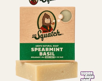 Dr. Squatch Snowy Pine Tar & Frosty Peppermint - Bar Soap Bricc Lot Bundle