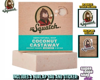 Dr. Squatch Coconut Castaway Deodorant, 2.65 oz